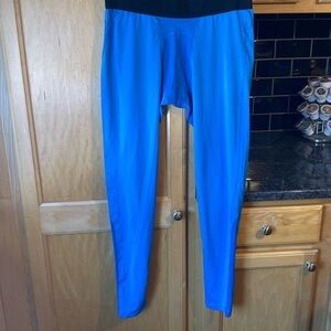 Yuerlian men’s compression leggings, full length. Blue, size XL, like new.